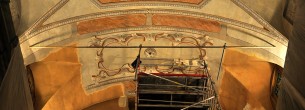 Rekonštrukcia stropu kaplnka v Monaku – pojazdné lešenia ALUFIX 6000